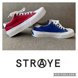 Straye Logan Lace Up Patriotic Sneaker in Red, White, and Blue. Size 3. EUC.